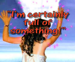 full of something